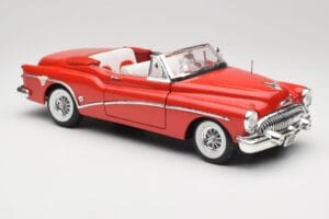 Buick Skylark Punane Motormax 1:18 411393-M1 Metall - pilt 6/8