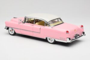 Cadillac Fleetwood Elvis Presley Roosa MRC 1:18 LIC1000 Metall - pilt 7/8