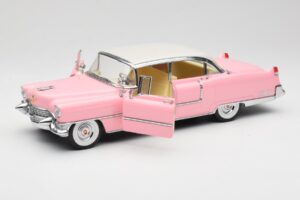 Cadillac Fleetwood Elvis Presley Roosa MRC 1:18 LIC1000 Metall - pilt 2/8