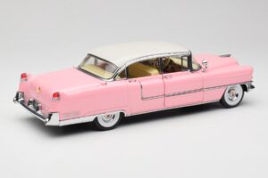 Cadillac Fleetwood Elvis Presley Roosa MRC 1:18 LIC1000 Metall - pilt 3/8