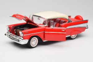 Chevrolet Bel Air Matador Punane & India Elevandiluuvärv Road Legends 1:18 92109 Metall - pilt 2/8