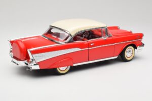 Chevrolet Bel Air Matador Punane & India Elevandiluuvärv Road Legends 1:18 92109 Metall - pilt 3/8