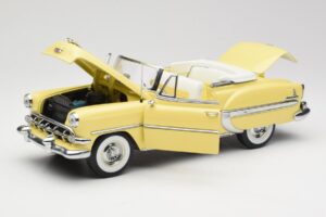 Chevrolet Bel Air Kabriolett Kollane Sun Star 1:18 1712 Metall - pilt 2/8