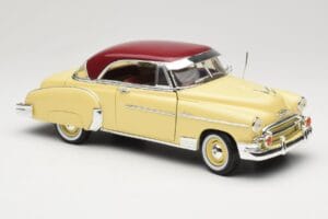 Chevrolet Bel Air Kollane & Punane Motormax 1:18 73111 Metall - pilt 6/8