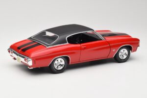 Chevrolet Chevelle SS 454 Punane Maisto 1:18 531892 Metall - pilt 3/8