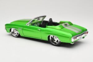 Chevrolet Chevelle SS Kabriolett Roheline Maisto 1:18 31099 Metall - pilt 7/8