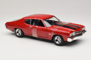 Chevrolet Chevelle SS Fast & Furious Punane Johnny Lightning 1:18 39578 Metall - pilt 4/6