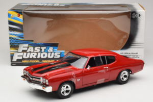 Chevrolet Chevelle SS Fast & Furious Punane Johnny Lightning 1:18 39578 Metall - pilt 6/6