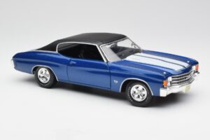 Chevrolet Chevelle SS 454 Sinine Maisto 1:18 531886 Metall - pilt 6/8
