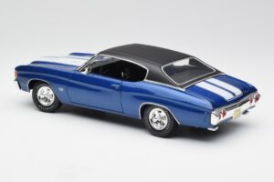 Chevrolet Chevelle SS 454 Sinine Maisto 1:18 531886 Metall - pilt 7/8