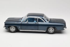 Chevrolet Corvair Tumesinine Sun Star 1:18 1482 Metall - pilt 4/8