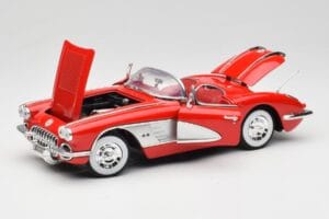 Chevrolet Corvette C1 Punane Motormax 1:18 73100TC Metall - pilt 2/8