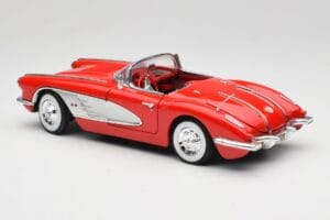 Chevrolet Corvette C1 Punane Motormax 1:18 73100TC Metall - pilt 7/8