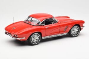 Chevrolet Corvette C1 Kabriolett Roman Punane AUTOart 1:18 71102 Metall - pilt 3/8