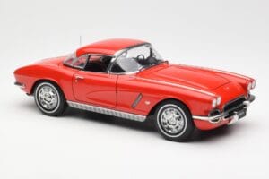 Chevrolet Corvette C1 Kabriolett Roman Punane AUTOart 1:18 71102 Metall - pilt 6/8