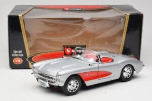 Chevrolet Corvette C1 Hõbedane Bburago 1:18 3034 Metall - pilt 8/8