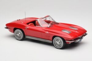 Chevrolet Corvette C2 Sting Ray Kabriolett Riverside Red Norev 1:18 189056 Metall - pilt 4/6