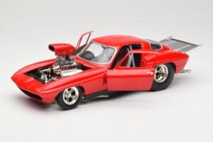 Chevrolet Corvette C3 Dragster Punane Hot Wheels 1:18 29226 Metall - pilt 2/8