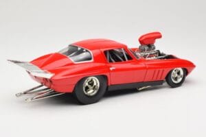 Chevrolet Corvette C3 Dragster Punane Hot Wheels 1:18 29226 Metall - pilt 3/8
