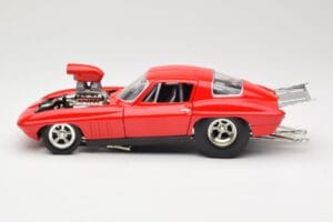 Chevrolet Corvette C3 Dragster Punane Hot Wheels 1:18 29226 Metall - pilt 4/8