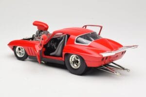 Chevrolet Corvette C3 Dragster Punane Hot Wheels 1:18 29226 Metall - pilt 5/8