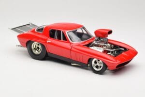 Chevrolet Corvette C3 Dragster Punane Hot Wheels 1:18 29226 Metall - pilt 6/8