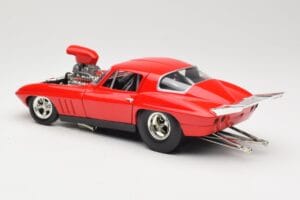 Chevrolet Corvette C3 Dragster Punane Hot Wheels 1:18 29226 Metall - pilt 7/8