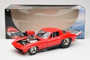 Chevrolet Corvette C3 Dragster Punane Hot Wheels 1:18 29226 Metall - pilt 8/8
