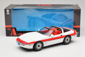 Chevrolet Corvette C4 A-Team Valge GreenLight 1:18 13532 Metall - pilt 8/8