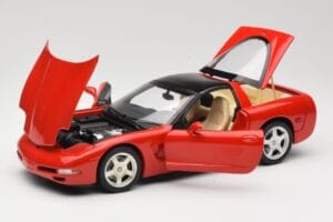 Chevrolet Corvette C5 Targa Punane UT Models 1:18 21001 Metall - pilt 2/8
