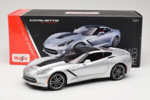 Chevrolet Corvette C7 Hõbedane Maisto 1:18 38132 Metall - pilt 8/8