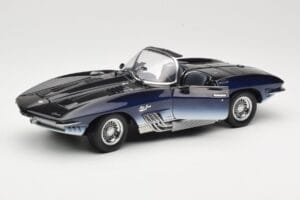 Chevrolet Corvette Mako Shark Tumesinine UT Models 1:18 21061 Metall - pilt 2/8