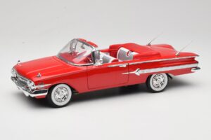 Chevrolet Impala Kabriolett Punane Welly 1:18 9864W Metall