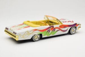 Chevrolet Impala Lowrider White Metallic Hot Wheels 1:18 27635 Metall - pilt 3/8