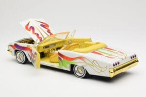 Chevrolet Impala Lowrider White Metallic Hot Wheels 1:18 27635 Metall - pilt 5/8