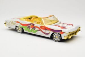 Chevrolet Impala Lowrider White Metallic Hot Wheels 1:18 27635 Metall - pilt 6/8
