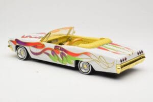 Chevrolet Impala Lowrider White Metallic Hot Wheels 1:18 27635 Metall - pilt 7/8