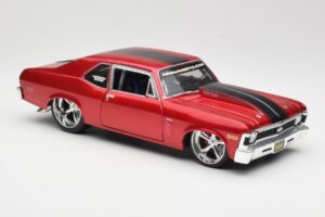 Chevrolet Nova SS Coupe Punane Maisto 1:18 31083-M1 Metall - pilt 6/8