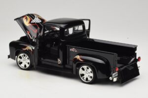 Chevrolet Old School Cody Project Truck & Chopper Set Joyride 1:18 33911 Metall - pilt 5/8