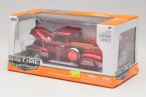 Chevrolet Pickup Bigtime Kustoms Punane Jada 1:24 96802 Metall - pilt 3/3