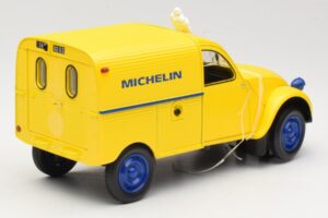 Citroen 2CV Fourgonnette Michelin Bibendum Norev 1:18 181502 Metall - pilt 2/6