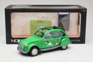 Citroen 2CV Roheline Norev 1:18 181513 Metall - pilt 8/8