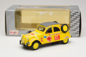 Citroen 2CV Rally Kollane Maisto 1:18 56032 Metall - pilt 6/6