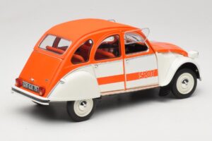 Citroen 2CV Spot Oranž & Valge Solido 1:18 421183600 Metall - pilt 3/8