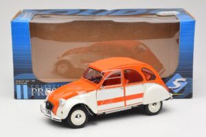Citroen 2CV Spot Oranž & Valge Solido 1:18 421183600 Metall - pilt 8/8