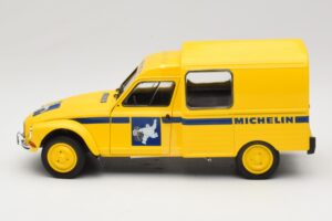 Citroen Acadiane Michelin Kollane Solido 1:18 S1800406 Metall - pilt 3/6