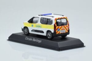Citroen Berlingo Ambulance SAMU Valge Kollane Norev 1:43 155769 Metall - pilt 3/4