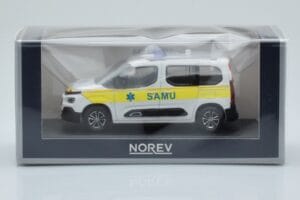 Citroen Berlingo Ambulance SAMU Valge Kollane Norev 1:43 155769 Metall - pilt 4/4