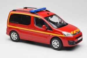 Citroen Berlingo II Pompiers Punane Norev 1:18 181641 Metall - pilt 4/6