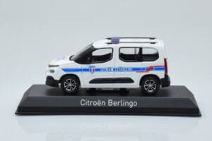 Citroen Berlingo Police Municipale v1 Valge Sinine Norev 1:43 155767 Metall
